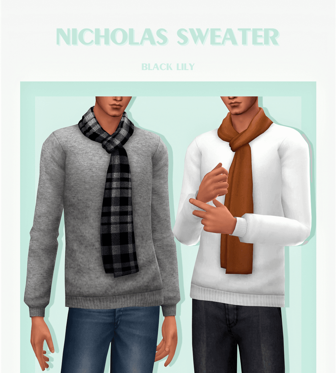 Свитер с шарфом Nicholas Sweater
